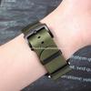 Ribbed Nylon Watchband Nylon Watch Strap 20mm 22mm Watchband Black Buckle Bracelet for Military Sport Watch Band Accessories