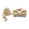 Miha Boss Velvet Pet Collar & Leash Set with Gold Buckle