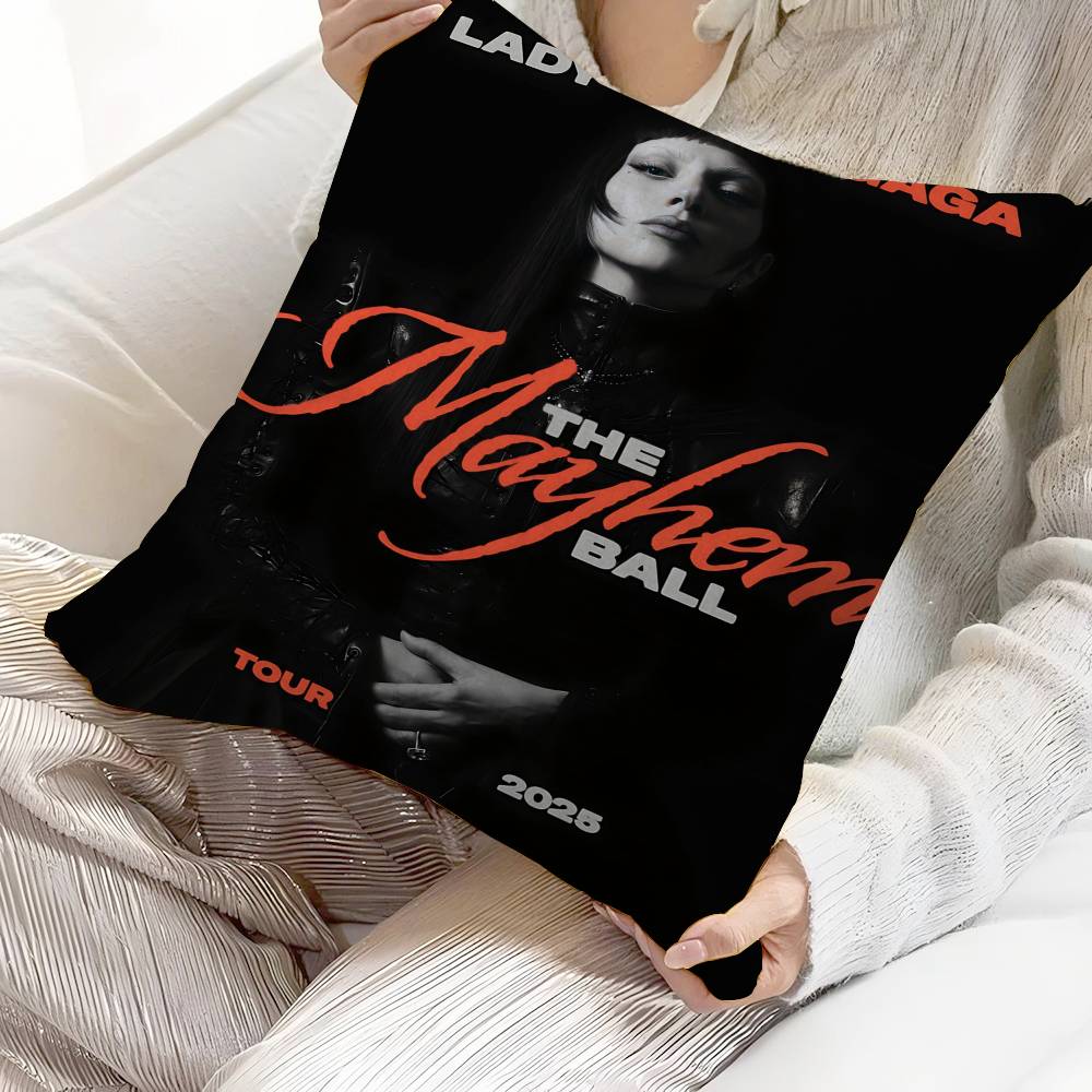 LLady GGaga Cushion Cover Pillowcase Upholstery Sofa Throw Pillow Home Decor Pillowcas