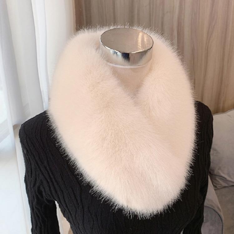 Invisible Fix Clip Scarf for Girls Winter Plush Scarf for Students Dopamine Look