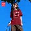 MINISO Women's 2026 Summer Pure Cotton Loose Fit T-Shirt