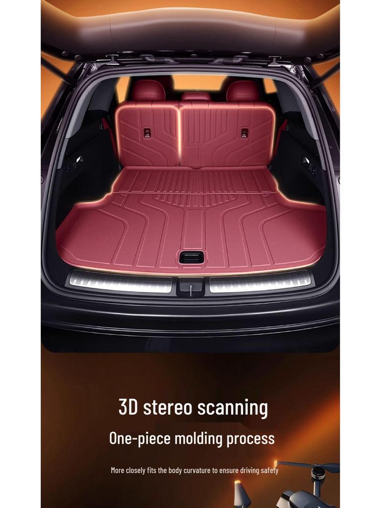 AITO M8 TPE Kofferraummatte für Fünf-/Sechs-Sitzer Modell 25 - Kofferraumboden-Zubehör im Auto