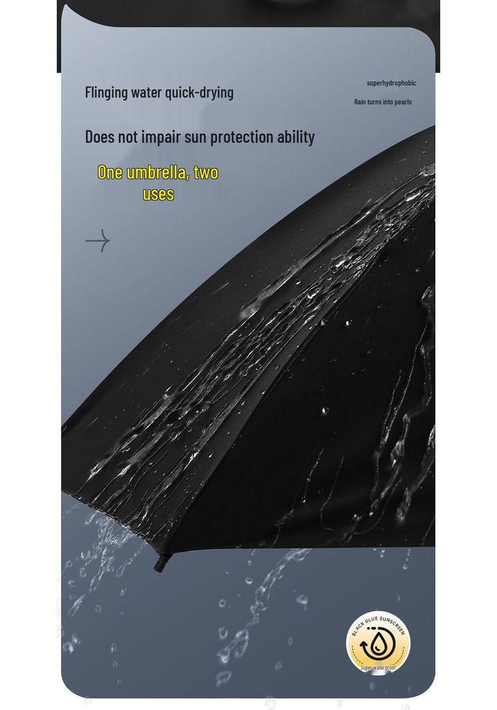 288 Ribs Automatic Sun/Rain Umbrella - Extra Large, Storm Resistant for Men & Women, Reinforced, Thickened Dual-Use Umbrella