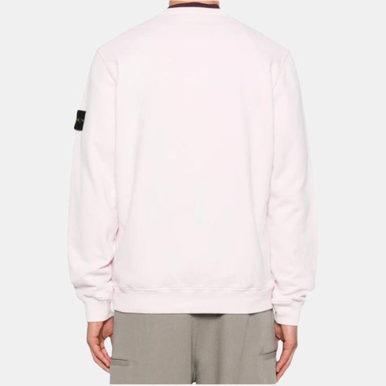 Stone Island Classic Solid Color Brushed Fleece Cotton Crewneck Sweatshirt Unisex Sweatshirt K2S156100028S0A20-V0080