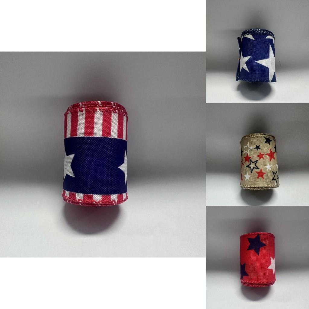 Quality High 5 Yard American Flag Ribbon For Independence Day Celebration Crafts And
