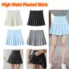 Trendy Women's Girls High Waist Pleated Tennis Skirt With Safety Pants For Daily Wear