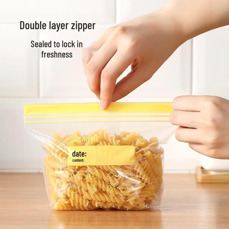 MARYYA Microwave Safe Double-Seal Stand-Up Zipper Bags