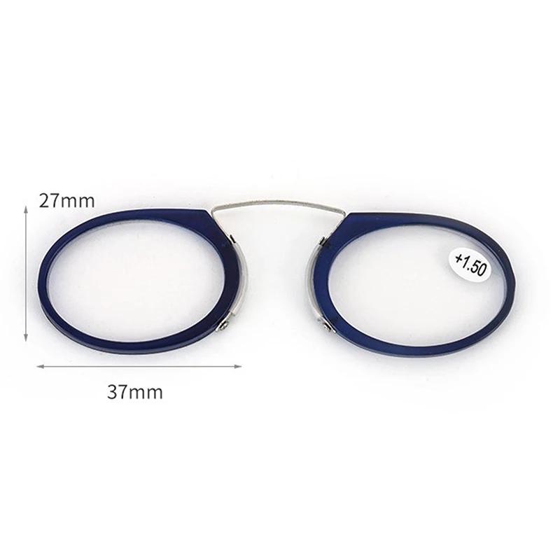 New Stick On Phone MINI Clip Nose Bridge Reading Glasses Portable Presbyopic Glasses With Case +1.0 +1.5 +2.0 +2.5 +3.0 +3.5