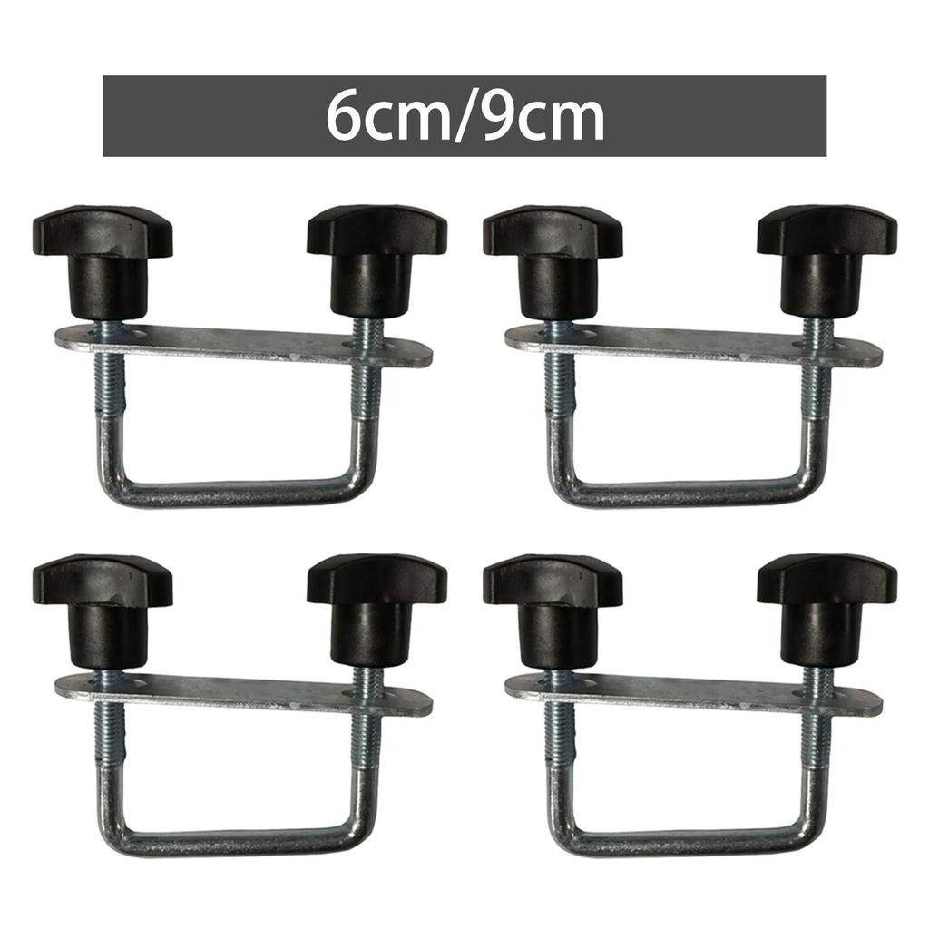 Kit di morsetti a U multiuso per box da tetto per portapacchi per auto 4x4 Raccordi metallici regolabili per il montaggio di box da tetto e bagagli