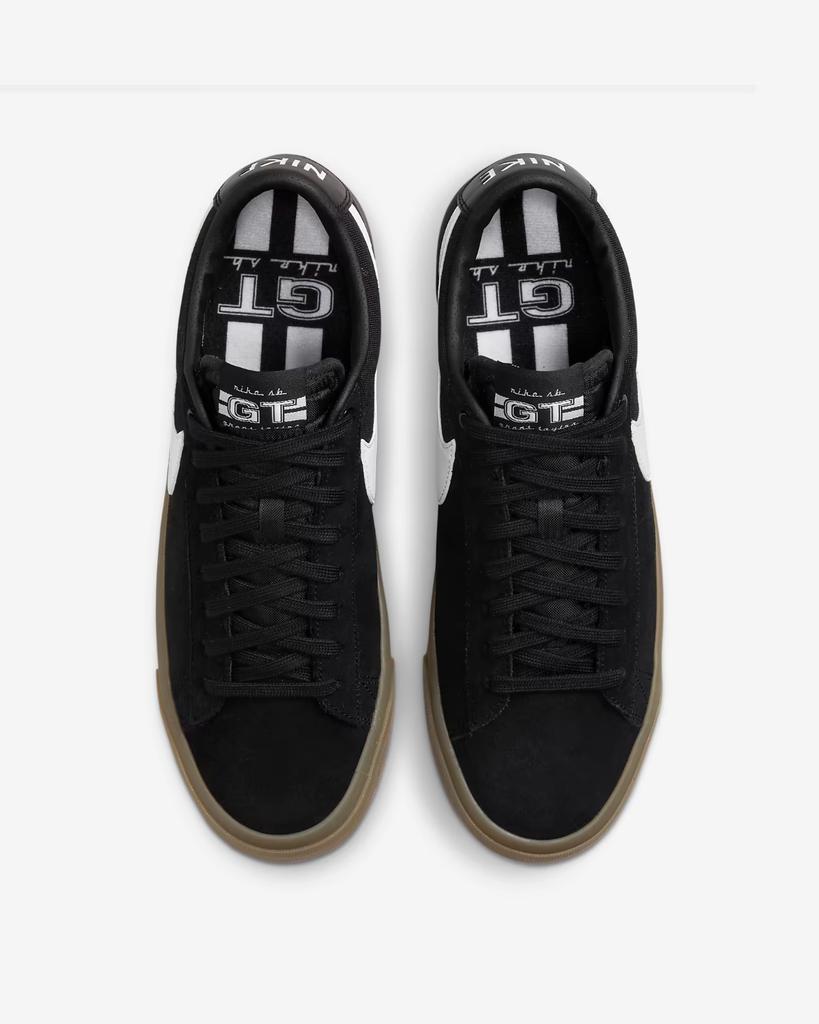 DC7695-004 Nike SB Blazer Low Pro GT PRM Black White (Men's)