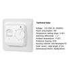 230V Mechanical Thermostat Non Programmable Manual Thermostat Underfloor Heating Controller with External Sensor