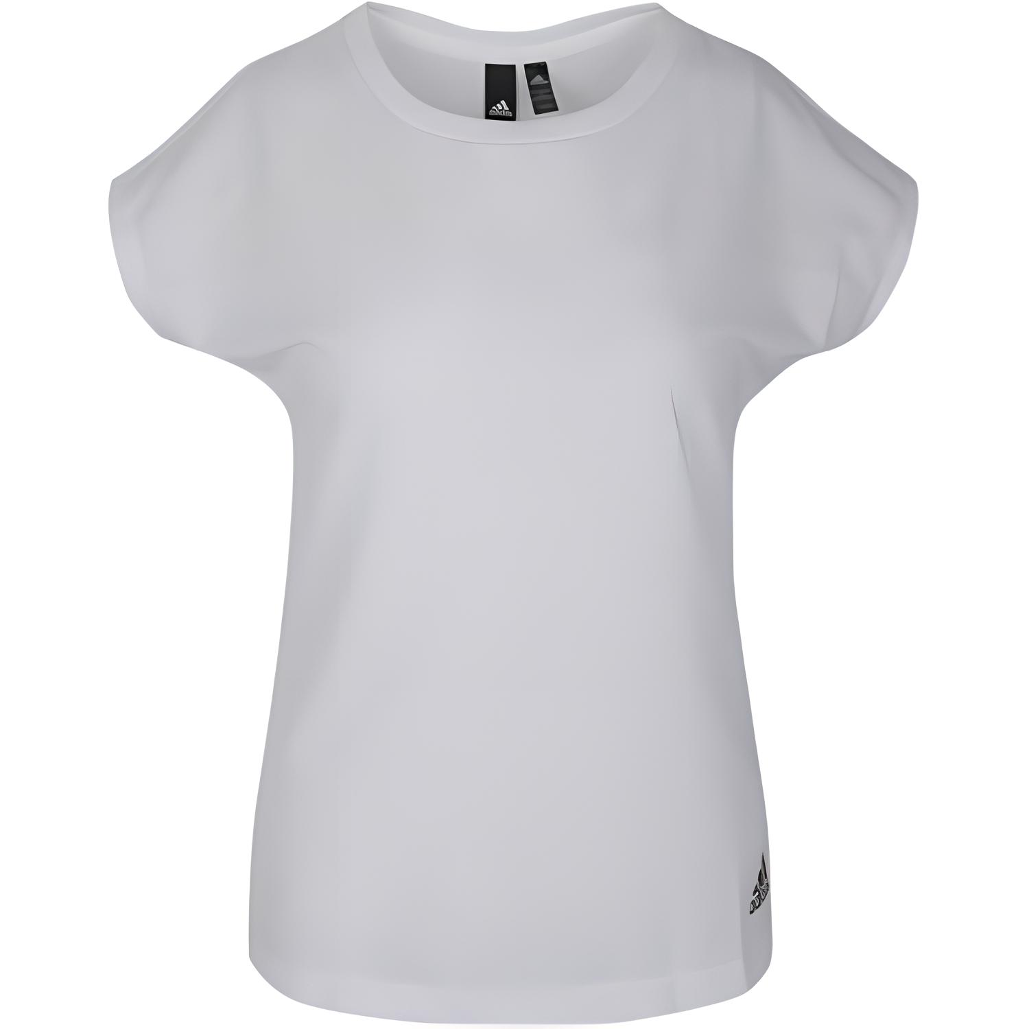 Adidas T Shirts Women s White Crew Neck Moderate EK4719 M