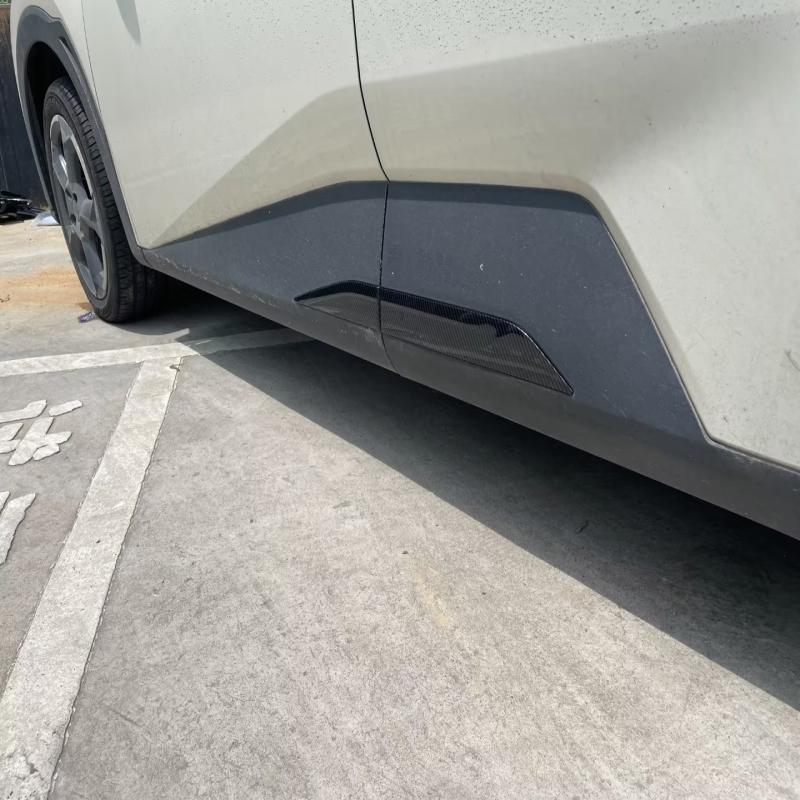 For BYD Seagull  2024 ABS carbonfiber Side Door Body Molding Line Cover anti-scratch Decoration strip Exterior Accessories