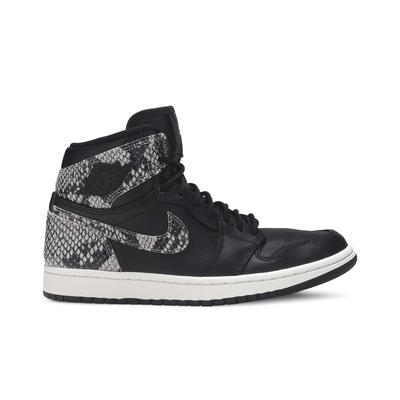 Womens Air 1 Retro High Premium 'Snakeskin' (women's Sizes) Black / Phantom-Black Vintage Basketball Shoes AH7389 014