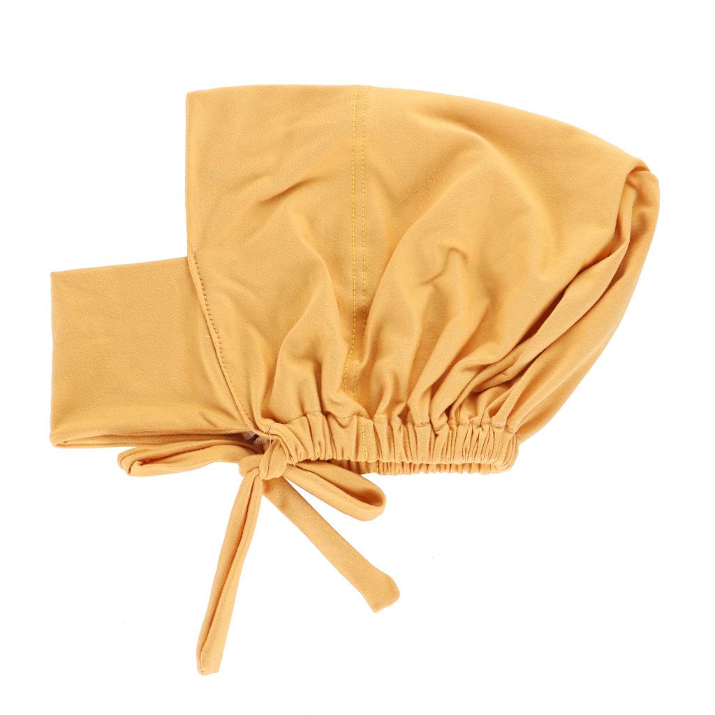 1PC Hijab Undercap for Women,Islamic Muslim Full Cover Face Veil Silk Fabric Turban Cap Underscarf Ramadan Accessory Daily Wear