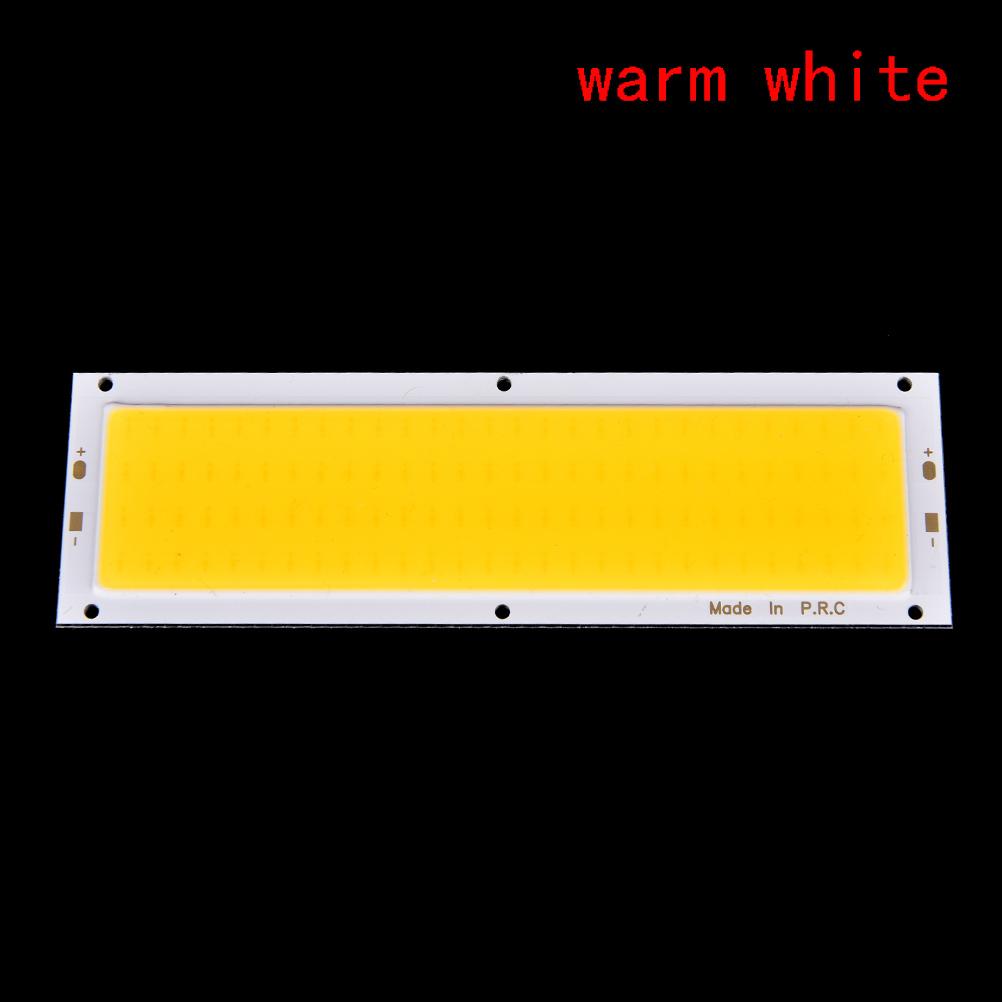1PC New 1000LM 10W COB LED Square/ Strip Light High Power Lamp Bead Chip Warm/Cool White 12V-24V Lamp Bulb Light Source