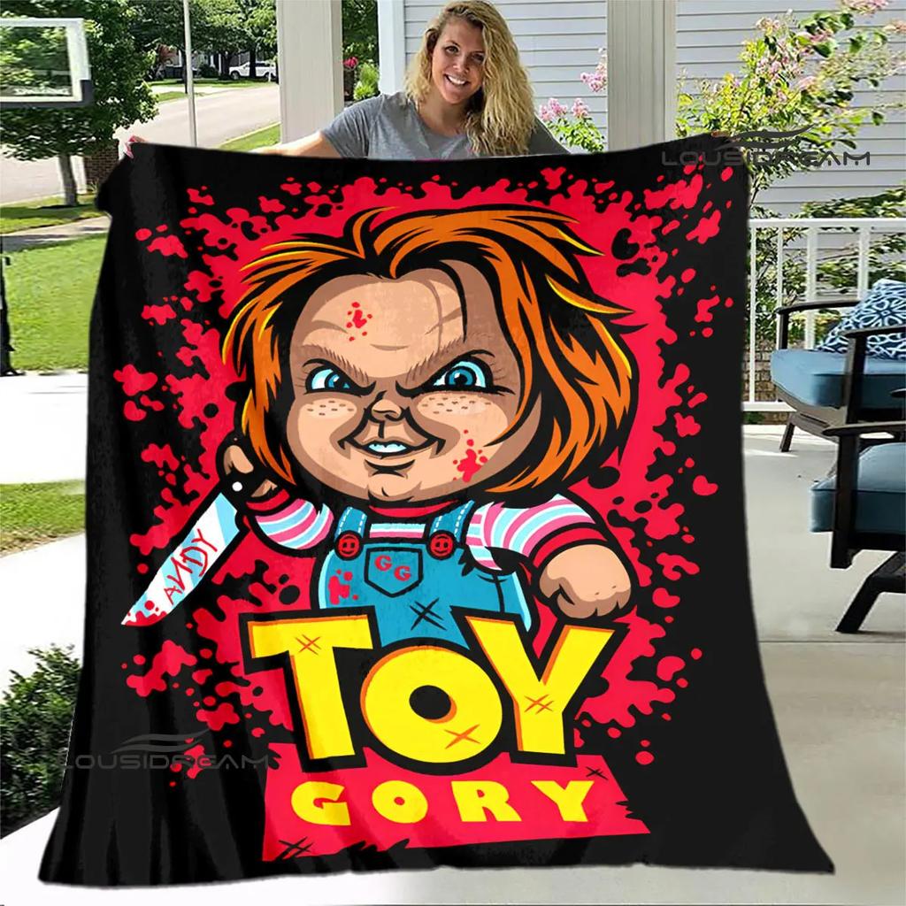 Horror movie Cult of Chucky printing blanket warm blanket soft and comfortable blanket Home travel blanket birthday gift