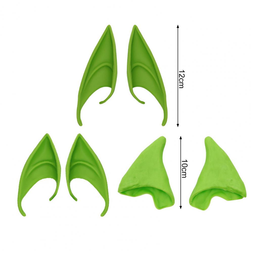 3 Perechi Urechi de Elf Cauciuc 10cm 12cm Urechi Cosplay Zână Spiriduș Moi Inofensive Urechi False Accesorii Zână Înger Îmbrăcat Cosplay Cârlig