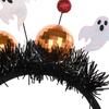 Headdress Halloween Disco Headwear Disco Ball Garland for Stall Market Shining Mirror Ball Halloween Headpiece