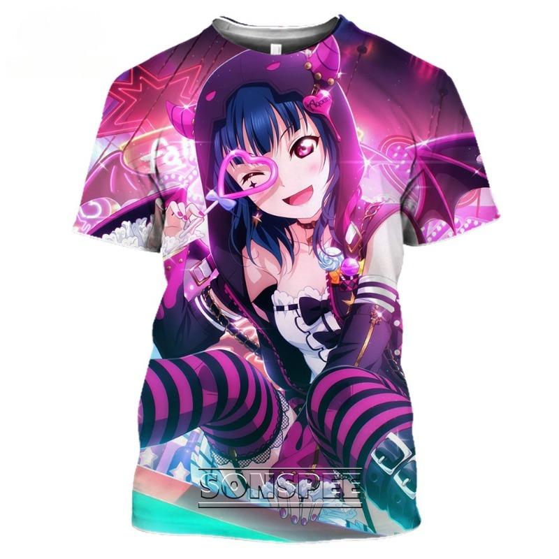 

Anime Love Live! T Shirt Women Men s Casual Harajuku Short Sleeve Japanese Streetwear 3D Print Tee S