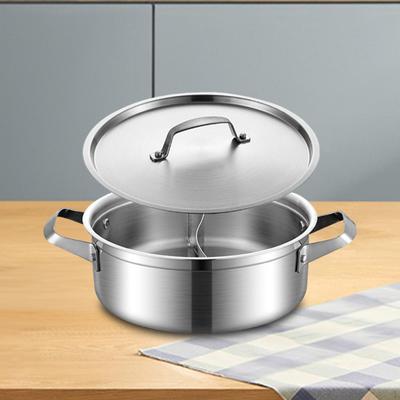 Shabu Topf Doppelseitiger Suppentopf Mehrzweck Tischplatte Zwei Mahlzeiten Zwilling