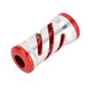 Fishing Reel Handle Knob Alloy Lightweight Wear Resist Spiral Pattern Reel Handle Grip Ball Silver Red