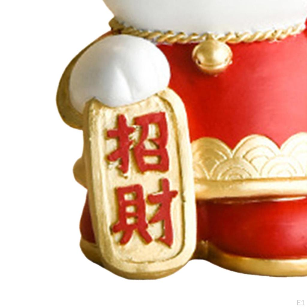 Resin Cat Statue Figurine Sculpture Jewelry Plate Storage Holder Desktop Serving Tray for Countertop
