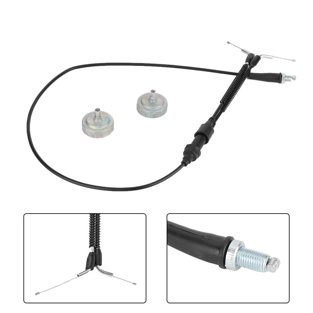 Throttle Cable with Carburetor Cover Kit Replacement Fit for Yamaha Banshee 350 YFZ350 87 06