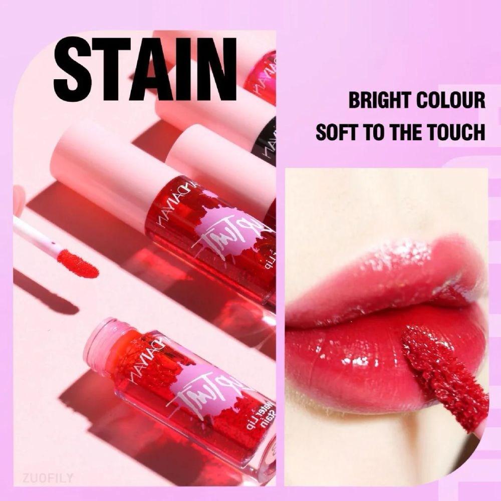 Fruit Juice Lip Tint Nonstick Cup Liquid Lipstick and Blush Waterproof Long-lasting Water Lip 2 in 1 1 piece, 03, 09 03, 1 piece