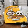 1Pc Cute Labubu Blanket Soft Comfortable Polyester Blanket All Season Use Suitable Bedroom Office Outdoor Perfect Christmas Gift Choice Print Home Bla