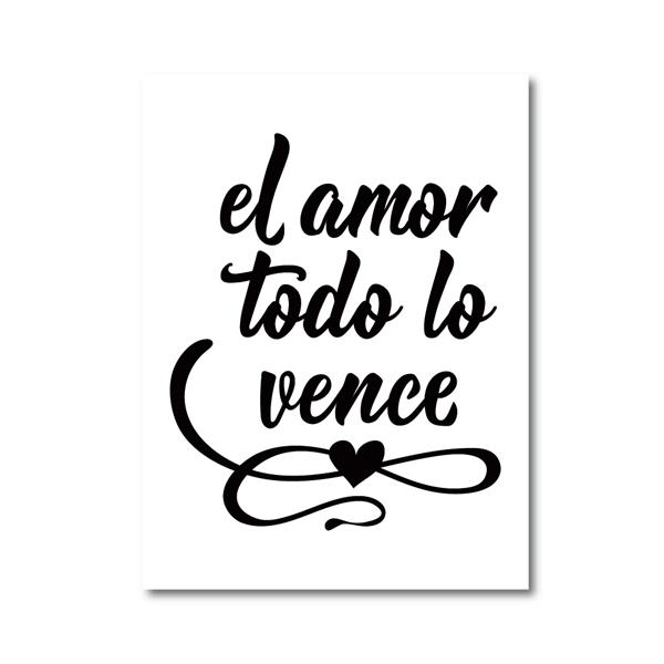 Hiszpański Pozytywny Cytat Wydruk na Płótnie i Plakat , Hiszpańska Sypialnia Nowoczesny Wystrój Obraz na Płótnie Zdjęcie Ścienne Dekoracja Domu