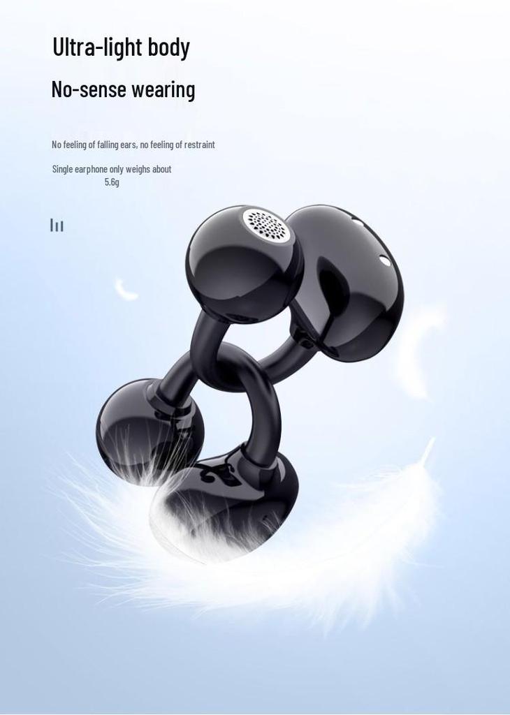 New Sports Wireless Ear Clip Earbuds: Comfortable, Long Battery Life, Universal Compatibility