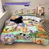 3pcs Mini Winnie Minnie and Friends Bedding Set Includes Quilt Cover and Pillowcases, Suitable for All Seasons S072
