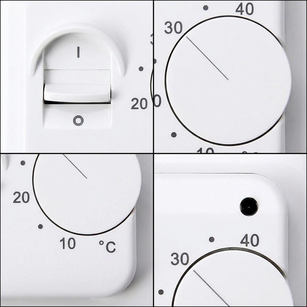 86x86 Mm Mechanical Temperature Controller Thermostat Floor Sensor 16A Electric UnderFloor Floor Sensor Heating