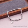 999 Sterling Silver Bamboo Joint Bracelet - Essential Niche Design for Little Fairies