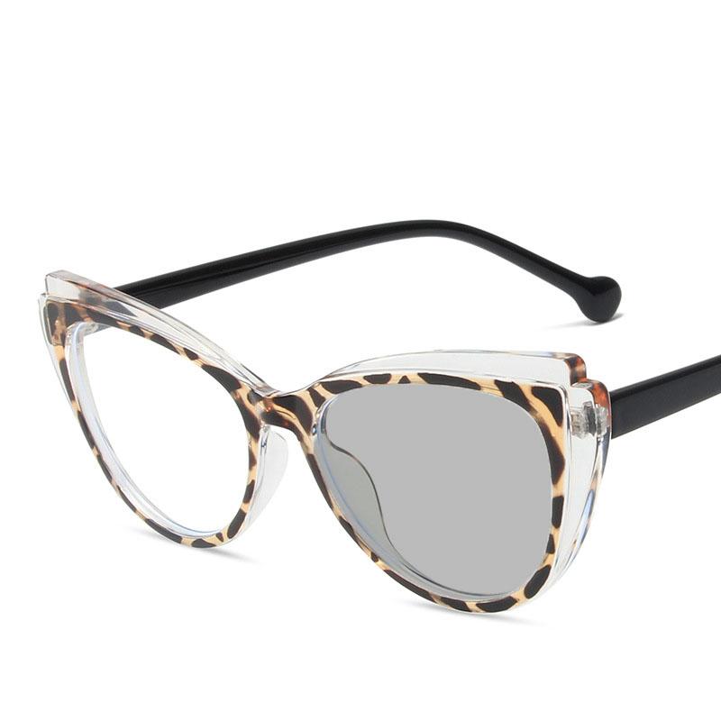 

Уличные фотохромные очки для чтения Модные очки «кошачий глаз» с защитой от синего света для дальнозоркости для женщин и мужчин +2.0 0