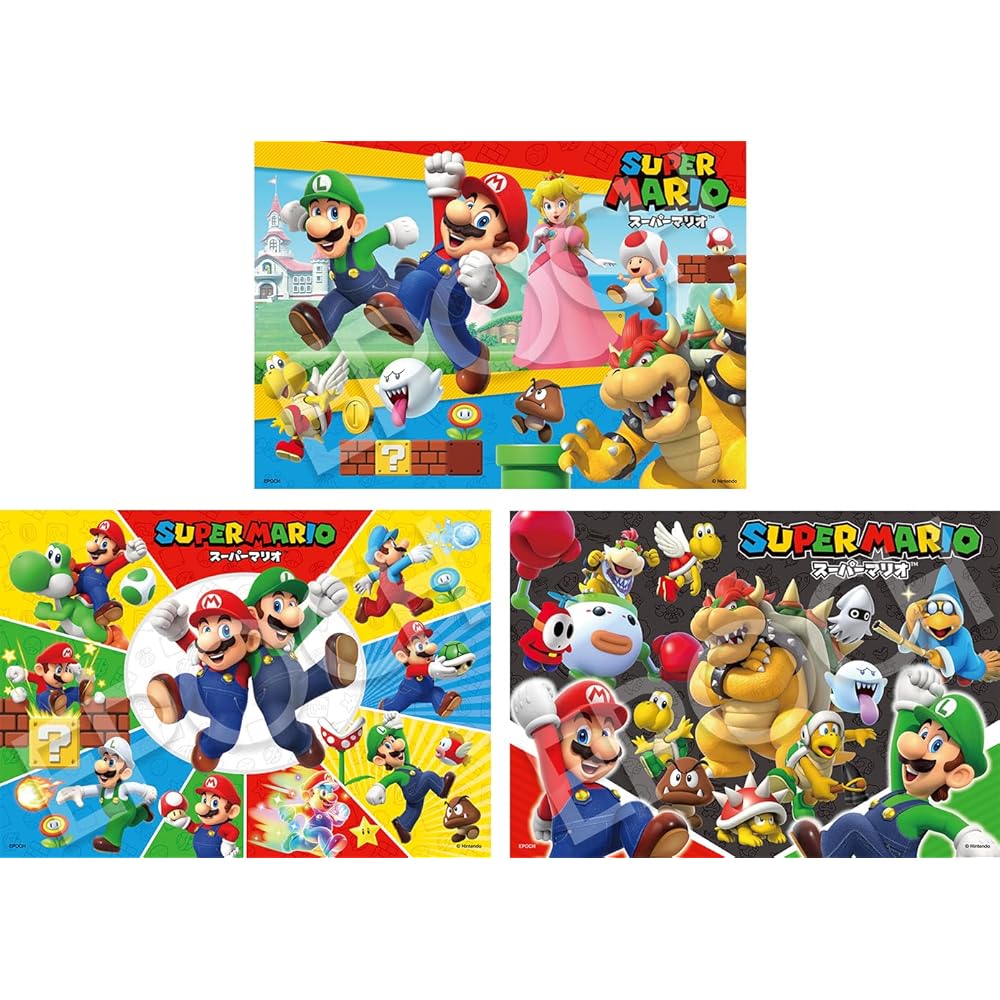 

EPOCH Super Mario Puzzle Set 72/81/96 Pieces with Sample Sheet for Ages 6 and Up Toy