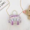 Double Pearl Knot Princess Crossbody Bag Cute Coin Purse Suitable Playing For
