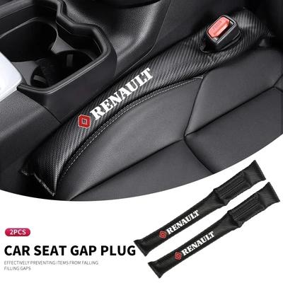 1/2PC Car Carbon Fiber Interior Seat Gap Plug Filler Pad For Renault Clio 4 Megane 3 2 Captur Trafic Logan RS Car Accessories A15