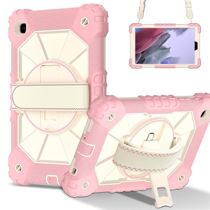 Full Coverage Silicone Case With Kickstand IPad A11 Mini 7 A9 Shockproof Stand Cover In Nordic Minimalist Style