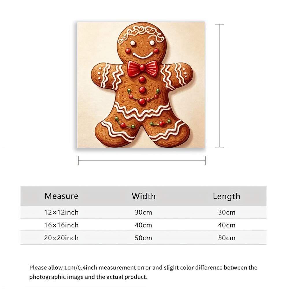 5D Diamond Painting Gingerbread Man Kit DIY Craft Diamond Art for Christmas Home Wall Decor Full Drill Embroidery Art Projects