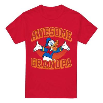 Mens Awesome Grandpa Donald Duck T-Shirt