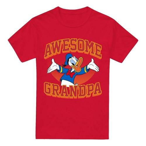 Disney Mens Awesome Grandpa Donald Duck T-Shirt