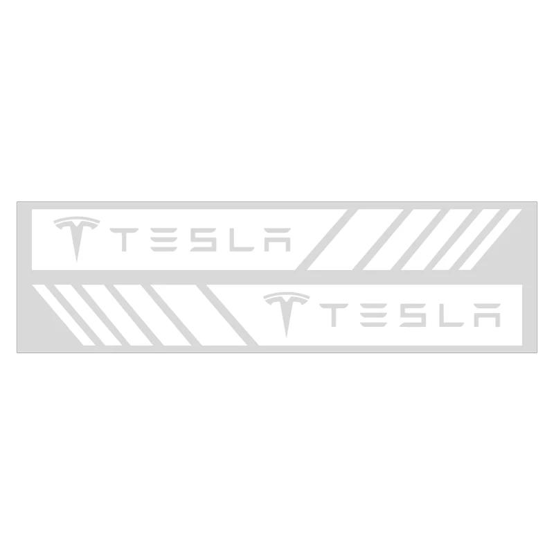 ELSUM1 2pcs Car Stripe Racing Strips Rear View Mirror 3D Stickers for Tesla Model 3 2021 S X Y Coil Mod WYE K80 Style Roadster Hub Caps