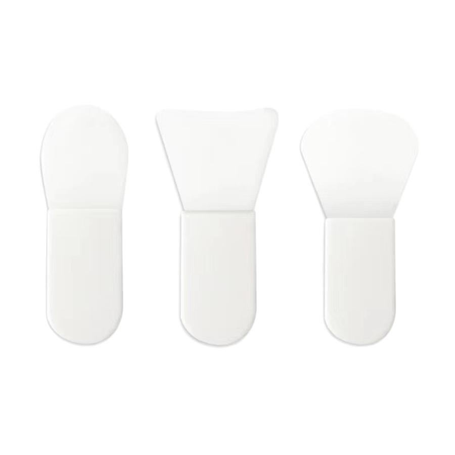 2 Pcs Mini Silicone Facial Mask Brush Handle with Soft Head, Single Pack, Short Handle Application Cosmetic Brush for Face Beauty Tool