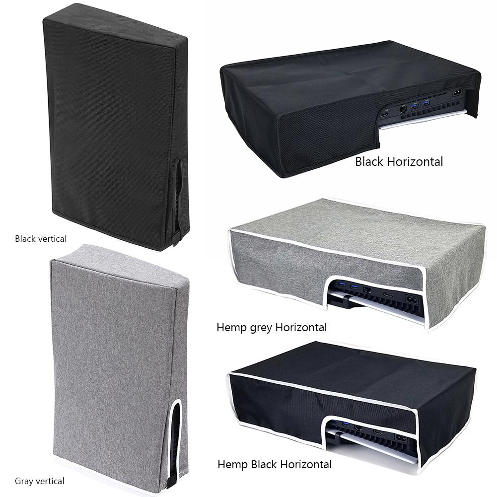 Vertical/Horizontal Dust Cover Anti-Scratch Dustproof Cover Sleeve Waterproof Removable 1680D Oxford Cloth for PS5 Slim Console