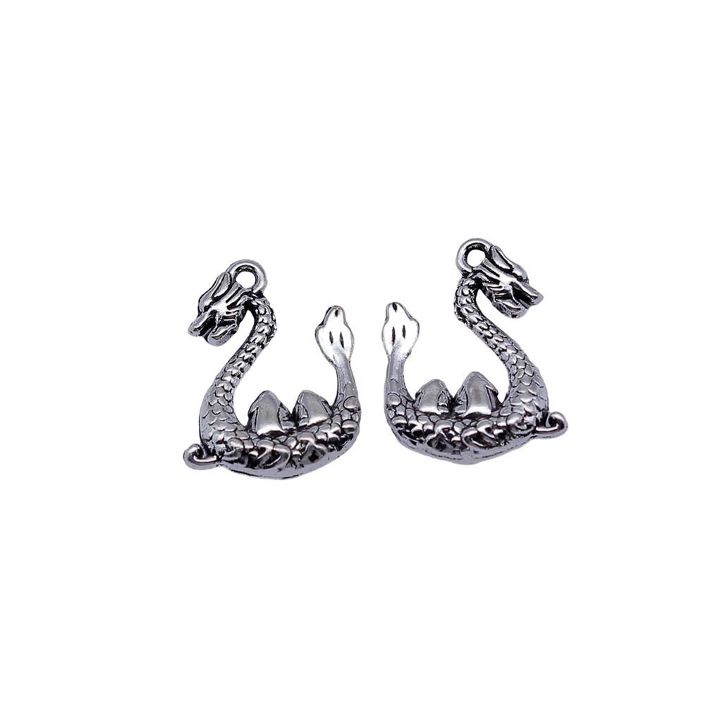 Alloy Pendants Dinosaur Dragon Wing Charms Vintage For Gothic DIY Jewelry Making Supplies