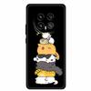 Black Silicone Case For Honor Magic8 Pro Case Cartoon Cat Soft Back Cover For Honor Magic 8 5G Pro Phone Case Coque Funda Para