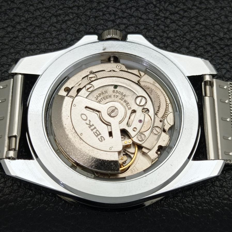 Seiko 5 AUTOMATIC 6309A REFURBISHED JAPAN MENS BLACK DIAL WATCH A426504-2 RL-a426504