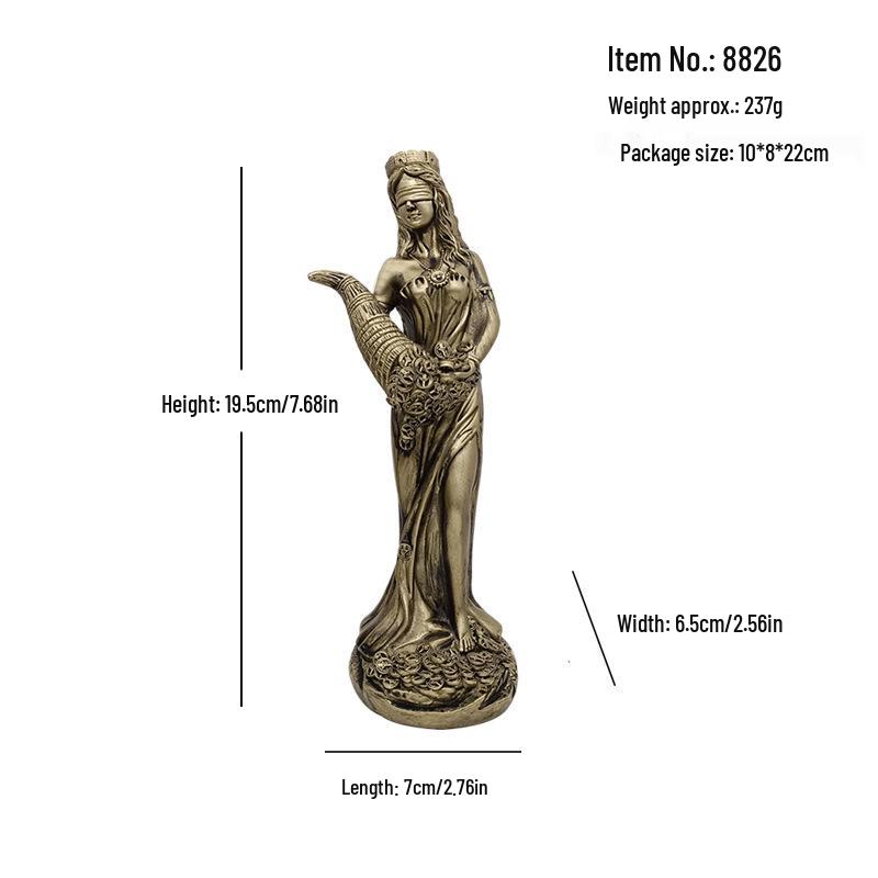 Greek Goddess Wealth-Attracting Decorative Statue - Lucky Office Desktop Ornament